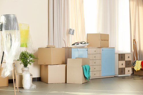 Commercial moving team planning an Isleworth business relocation