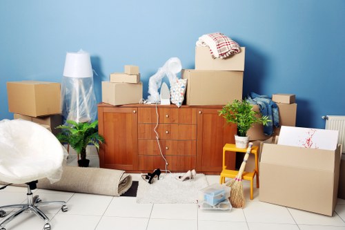 Removal van service helping with a home move in Isleworth