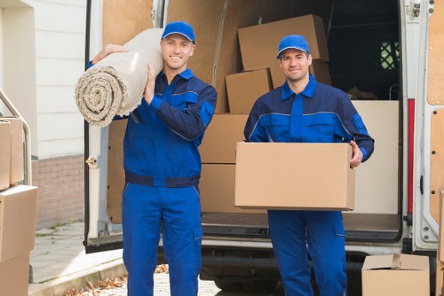 Commercial moving truck support for Isleworth office relocations