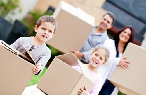 Organised moving boxes for office and commercial packing in Isleworth