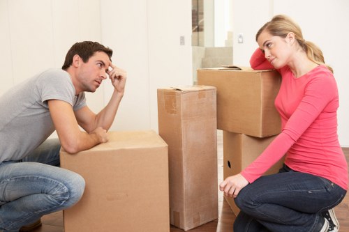 Residential property access in Isleworth with moving items prepared
