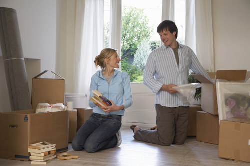 Removal van prepared for local moving day in Isleworth